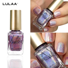 LULAA 1 бутылка супер блеск Волшебная Радужная голографическая Голографическая голограмма блеск эффект лак для ногтей маникюр Дизайн ногтей