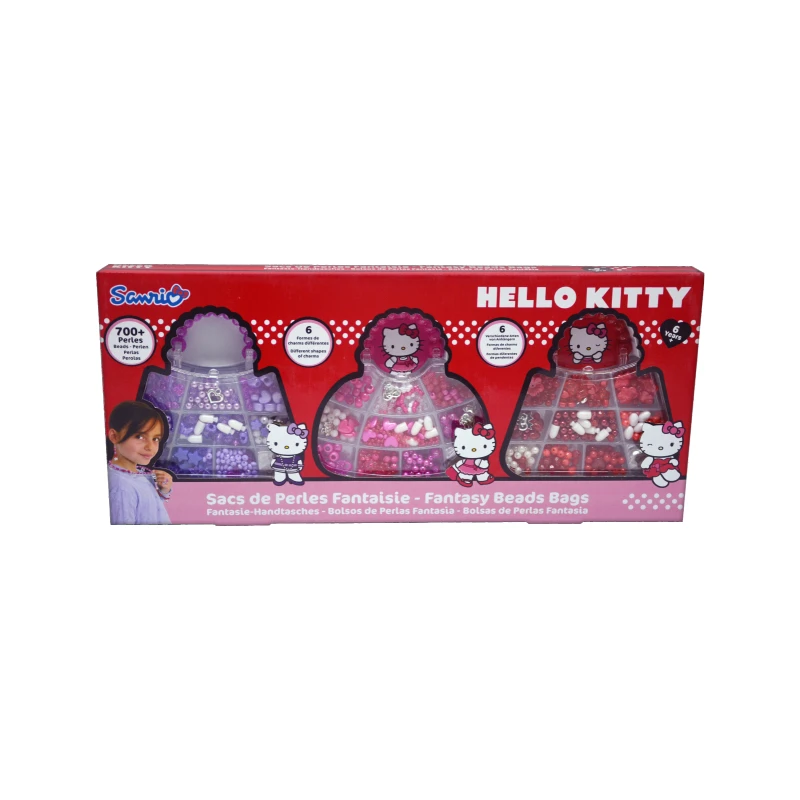 HELLO KITTY Sacs de Perles Fantaisie Фэнтези Бусы сумки для рук Bolsos Bolsas 700 + perles Подарочные игрушки