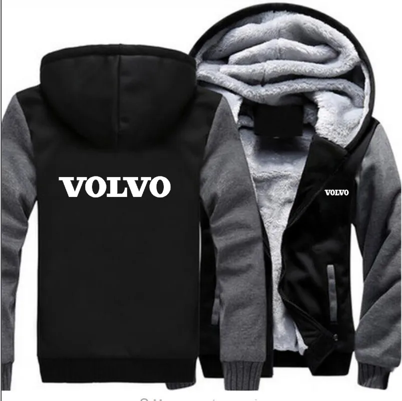 

New Fashion men's Autumn Winter Volvo sweatshirt Thicken Velvet Coat Jacket Outwear