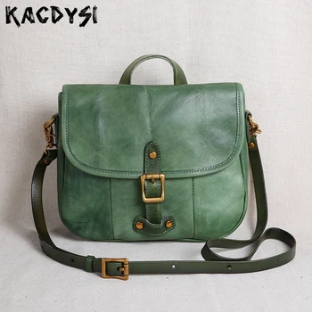 

Genuine Cow Leather Original Ladies Small Cross Shoulder Bag High Quality Vintage Handbags Popular Mini Messenger Bag Tote Purse