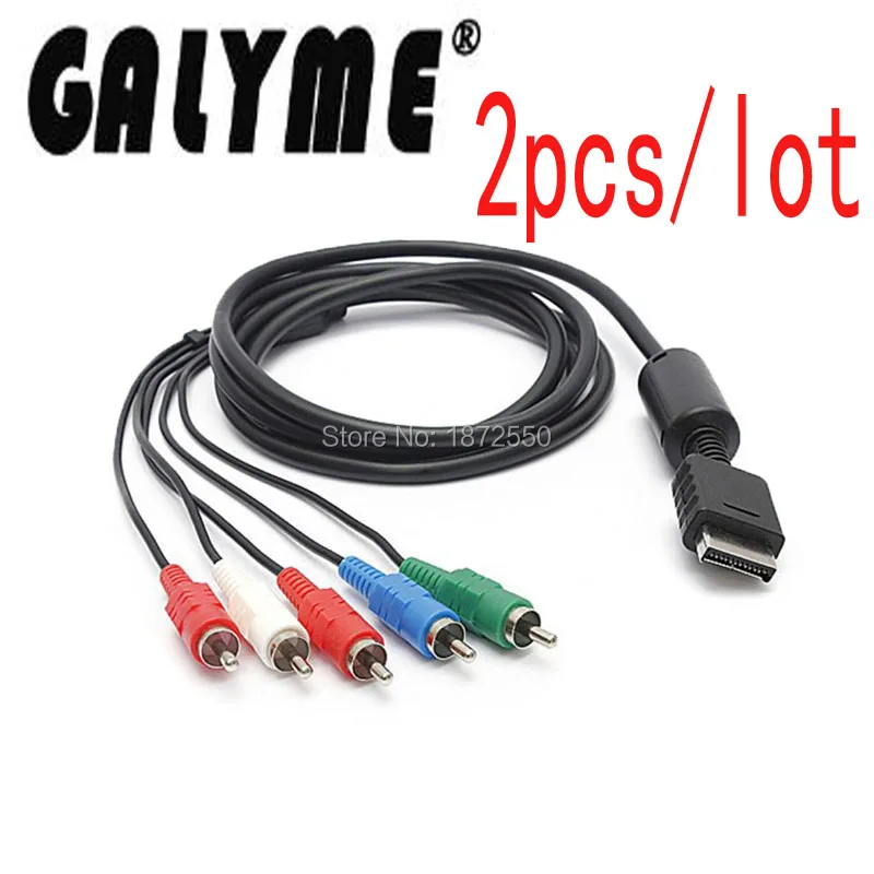 2PCS/LOT Multi Component AV cable For PlayStation 2 PlayStation 3 for