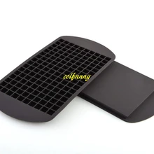 100 шт./лот быстрая 160 кубики льда 1 см Размер Замороженные Куб Бар пудинг Шоколад силиконовый лоток плесень, плесень DIY бар партия Пейте