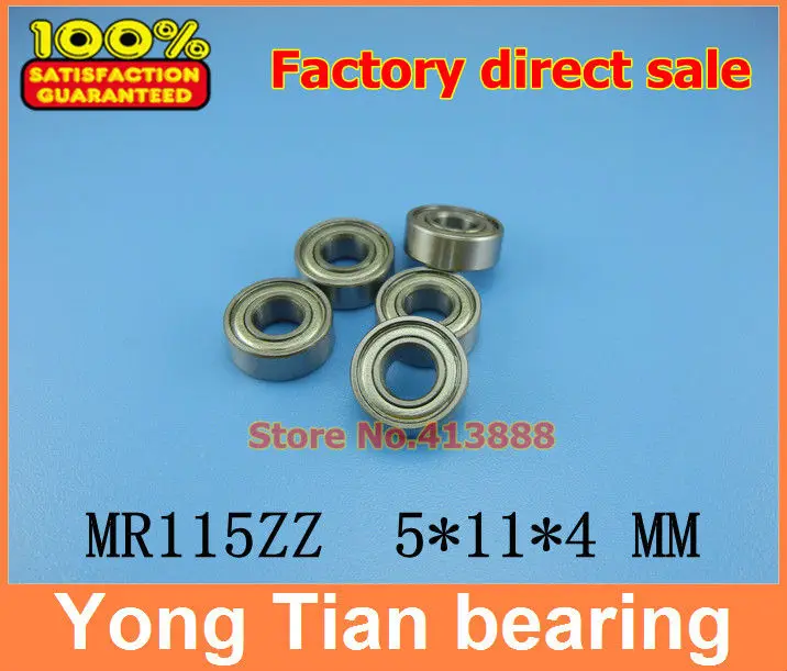 

NBZH SALE PRICE (1pcs) Double Shielded Miniature Deep Groove Ball Bearings MR115ZZ 5*11*4 mm