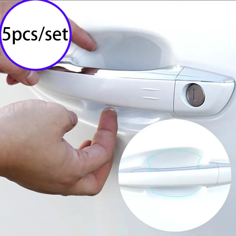 

Franchise 5pcs Universal Transparent Car Door Scratches Films Handle Protection Sticker #0605