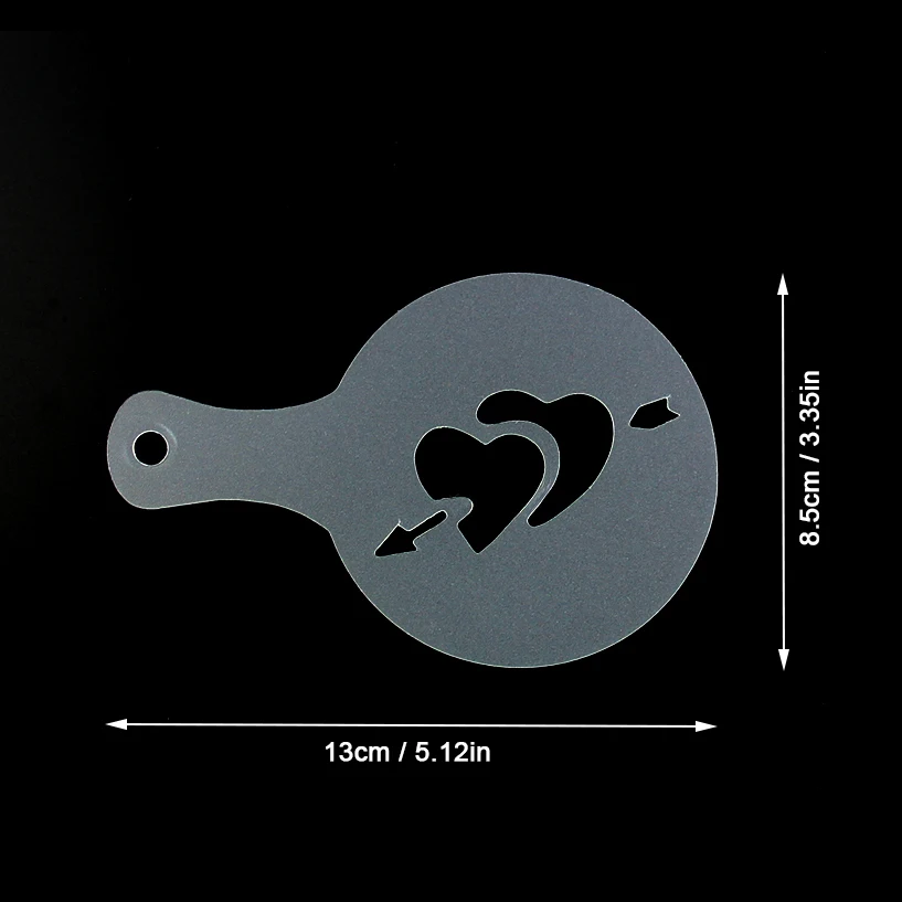 MOSEKO 16 шт. плесень Кофе Молоко торт кекс трафареты кофе, бариста капучино шаблон формы для посыпания Duster Спрей инструменты