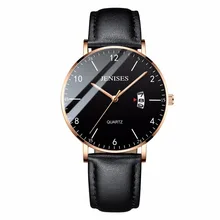 2018 Fashion Luxury Simple Business Watch Man Ultra font b Slim b font Case Waterproof Quartz