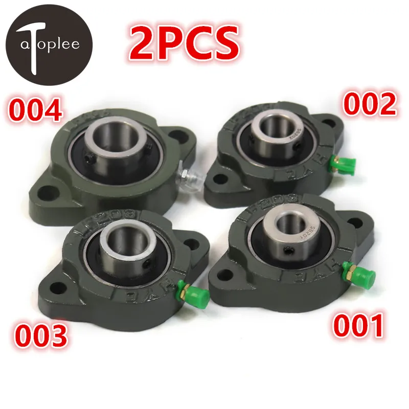 

NEW 2PCS Flange Pillow Block Bearing Flange Rhombic Bearing Steel Cast Iron machine Parts 63.5mm/71.5mm Bore Diameter