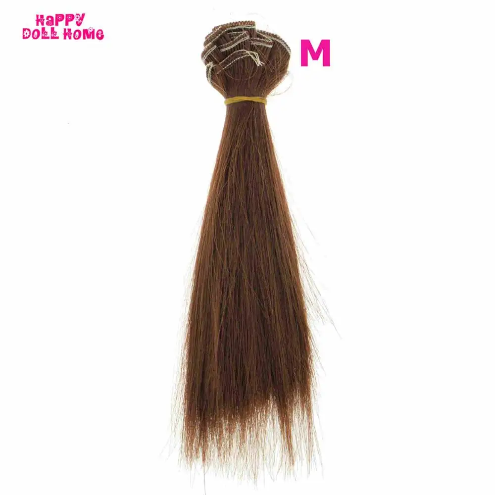 1 PCS 15 Cm Doll Accessories Straight Synthetic Fiber Wig Hair For Doll  Natural Thick Bjd Wigs Pop – the best products in the Joom Geek online store