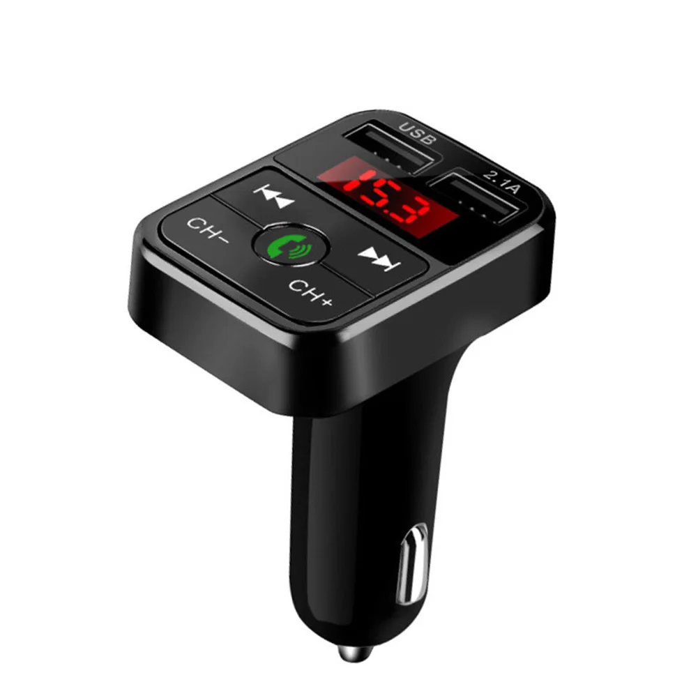 

New Bluetooth Car FM Transmitter Wireless Radio Adapter USB Charger Mp3 Player for iPhone Samsung DOM668