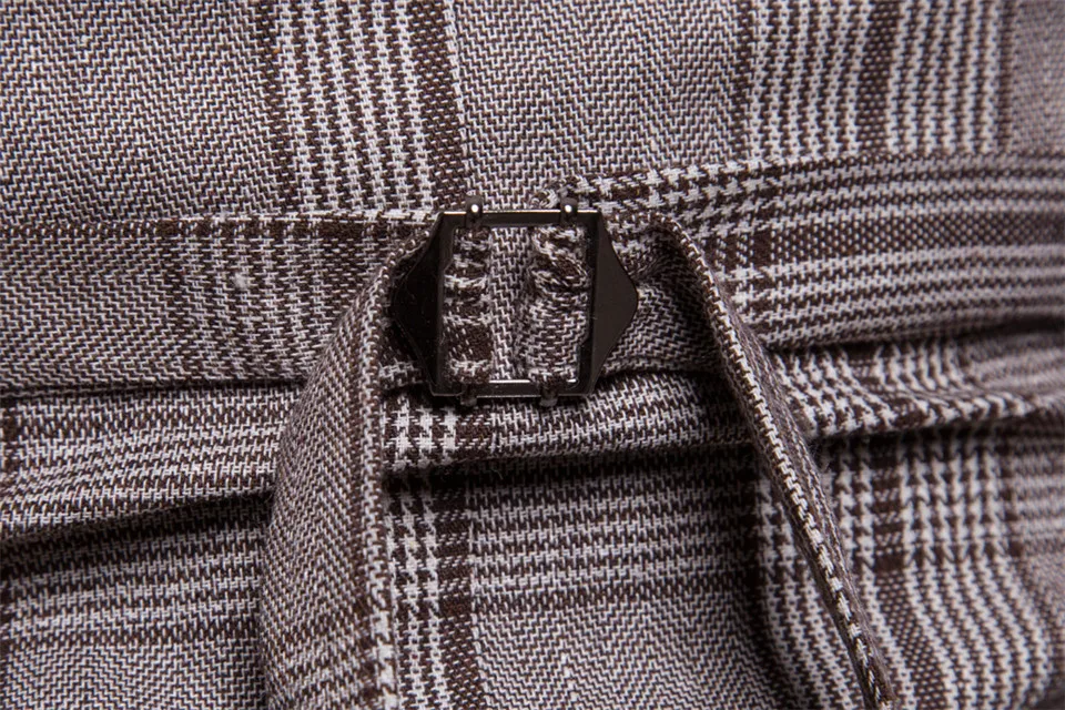 FFXZSJ2018 бренд мужской повседневный деловой жилет Высококачественная Мужская одежда мужской повседневный клетчатый высококачественный двубортный жилет