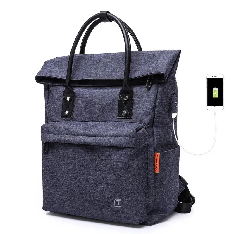 

USB student backpack School bagpack multi-function drawstring backpack spring shoulder bag multi compartment computer kenken bag
