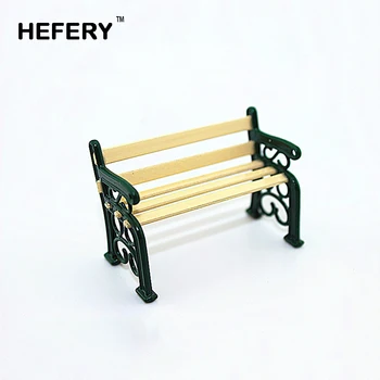

1Pcs 1/12 Dollhouse Miniature Accessories Mini Park Bench Simulation Furniture Chair Model Toys for Doll House Decoration