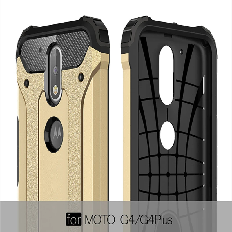 Strong Hybrid Tough Shockproof Armor Phone Back Case Cover For Motorola Moto G4 G4 Plus Anti-Knock Matte Rugged Impact Fundas (10)