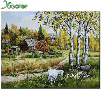 

YOGOTOP Diy 5d Diamond Painting Cross Stitch kits natur natural landscape 5D DIY Full Square Mosaic embroidery Rhinestone QA531