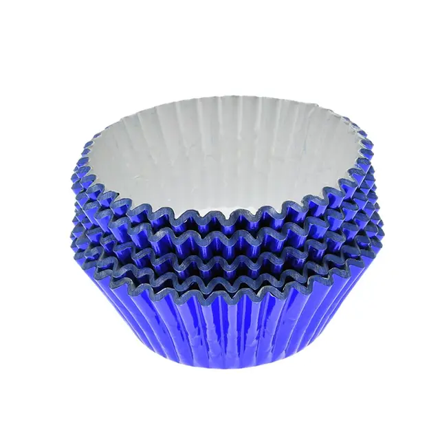100 Pcs Paper Cupcake Cup Aluminium Foil Muffin Baking Cups Liners
