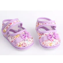 Обувь для новорожденных девочек; удобная обувь на мягкой подошве с милым бантом; повседневная обувь с нескользящей подошвой для малышей