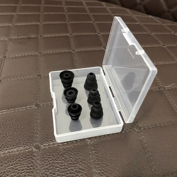 

6pcs Triple Flange Eartip For Monster Conical Replacement Silicone Earbuds Compatible for Most In Ear Headphone Brands 4mm Hole