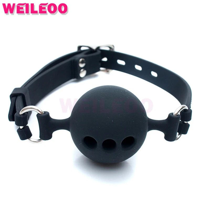 perforated silicone open mouth gag ball adult font b sex b font font b toys b