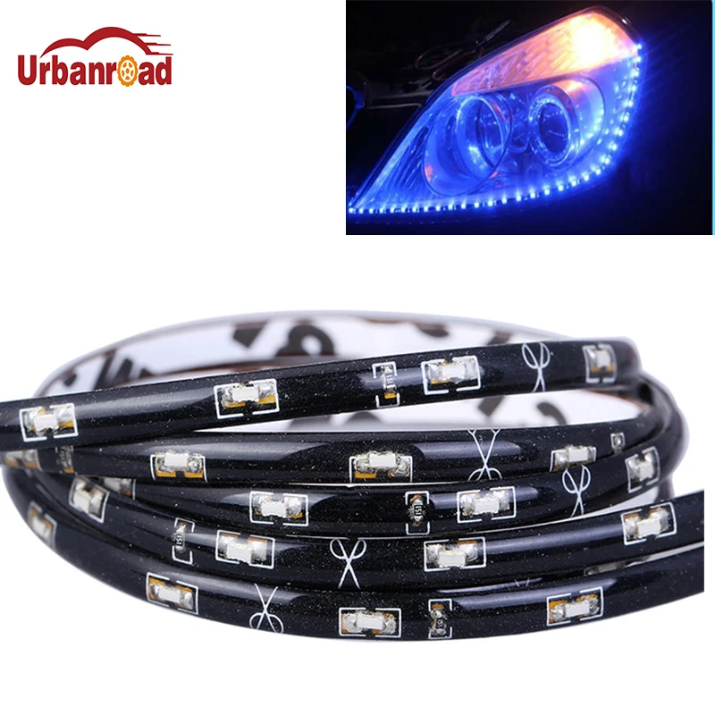Urbanroad 60cm 30LED 335 SMD Side View Flexible Car headlight eyebrow