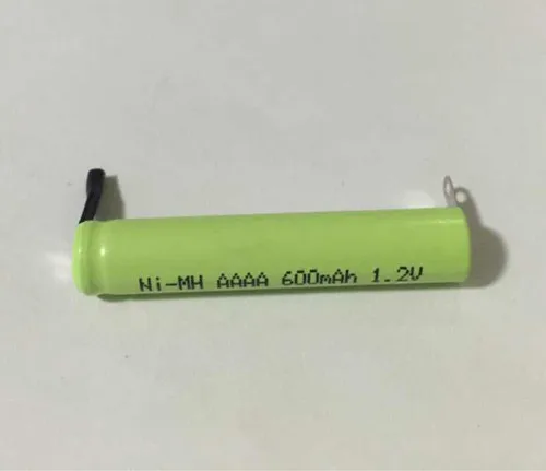 

4PCS/lot AAAA 600MAH 1.2V Ni-MH rechargeable battery Band Welding foot Bluetooth Headset battery, electronic pen Free shipping