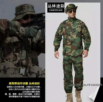 

Outdoor Hunting Army Military ACU Type Uniform Combat Uniform Suit Jacket + Pants Sets Combat Airsoft Multi Camo Uniform