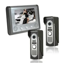 7 ”TFT Color Video de la puerta Sistema de Intercomunicación Del Timbre del teléfono Kit IR monitor de la Cámara del teléfono Manos Libres de intercomunicación