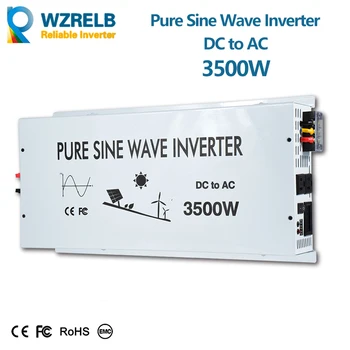 

3500W Pure Sine Wave Solar Inverter 12V to 220V Car Power Inverter Battery DC to AC Converter 24V/36V/48V/96V DC to 120V/240V AC