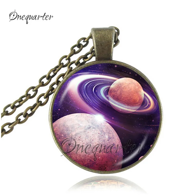 Vintage Gothique Rose Steampunk Dôme Tibetan Silver Verre Chaîne Collier Pendentif