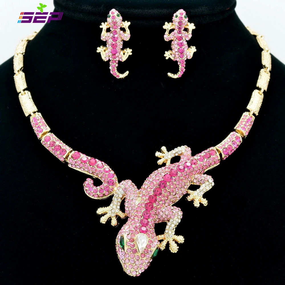 Fashion Animal Gecko Lizard Necklace 