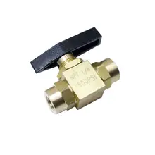 Латунь 2 способ инструмент шаровая панель клапана, установленный 1/" Женский NPT 1500 psi