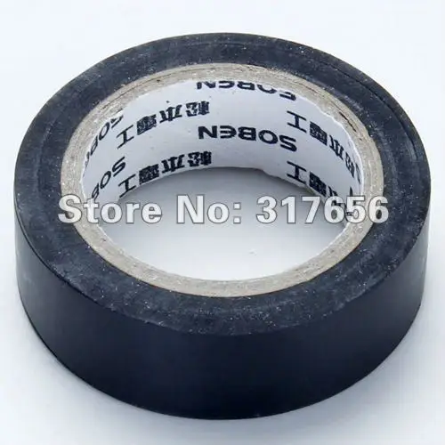 Black PVC Electrical Insulating fireproof Acidproof Tape 18mm x10m x0