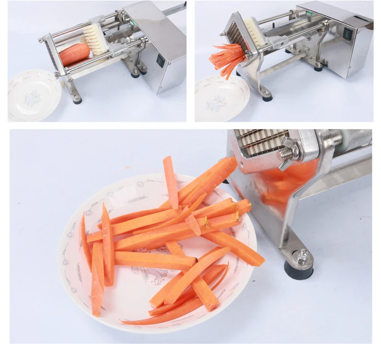 220v Electric stainless steel potato cucumber radish machine cutting onion cutting mushroom diced cutting fries Tool