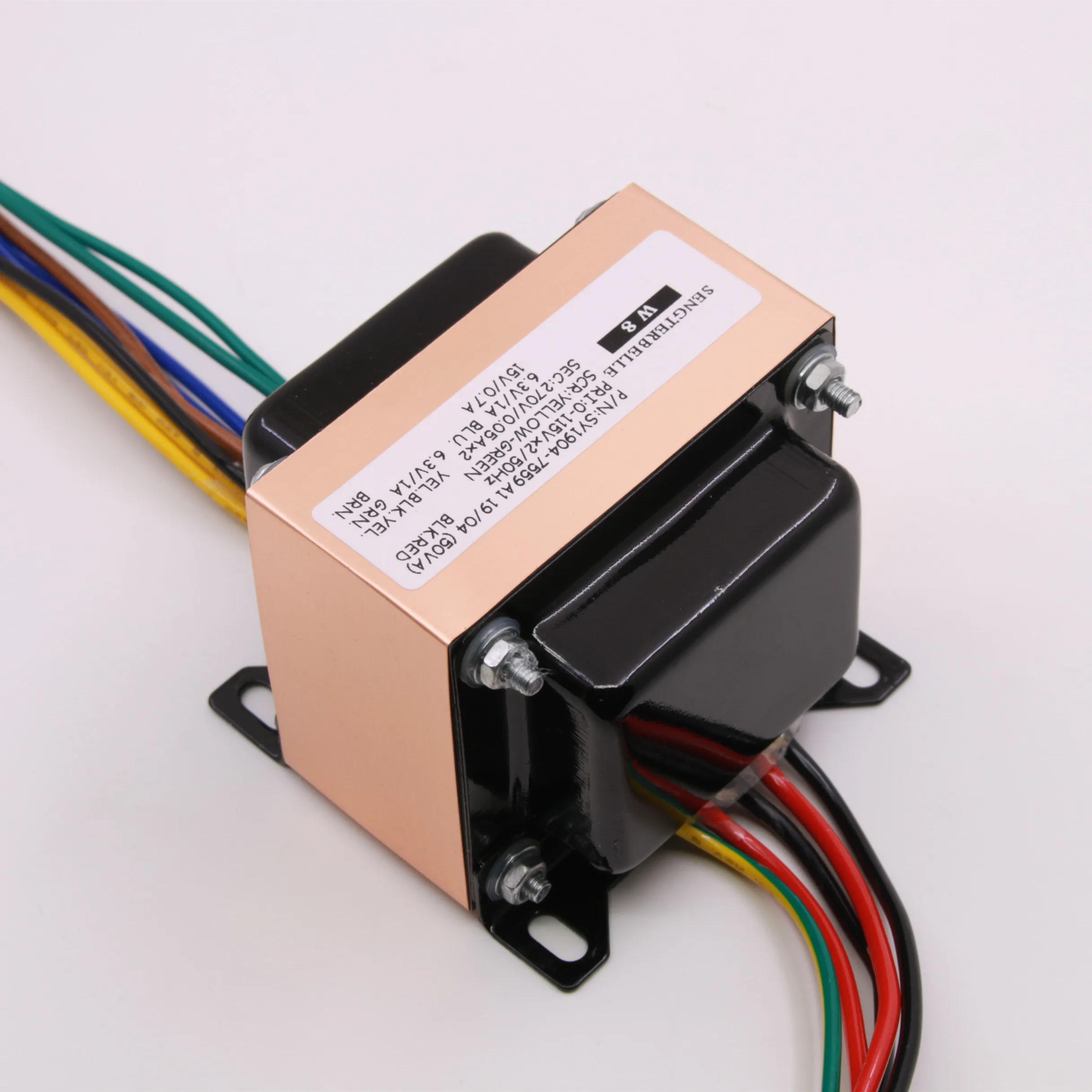 50VA(50 Вт) 270V-0-270V 6,3 V+ 6,3 V+ 15V Чистая медь аудио HiFi EI трансформатор для лампового предусилителя DIY