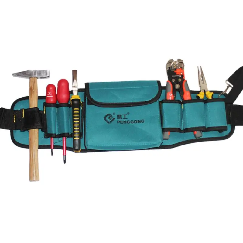 

2019 New PortableHardware Toolkit Mechanics Waist Tool Bags Organize Pockets Storage Pouch Electrician Worker Supply DIY