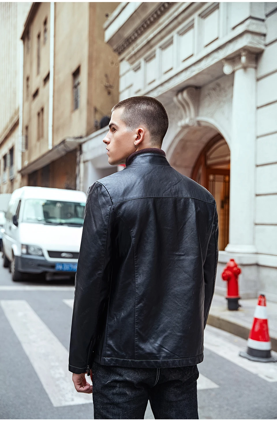 Бренд Enjeolon, мотоциклетная кожаная куртка, Мужская одежда, куртки из искусственной кожи, Мужская Черная куртка, повседневная кожаная куртка для мужчин P222