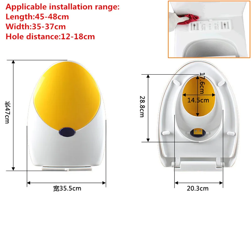 U V тип утолщаются pp доска универсальная детей и взрослых унитазы, медленно близко сиденья для унитаза Обложка, wc сиденья, J17310 - Цвет: V TYPE