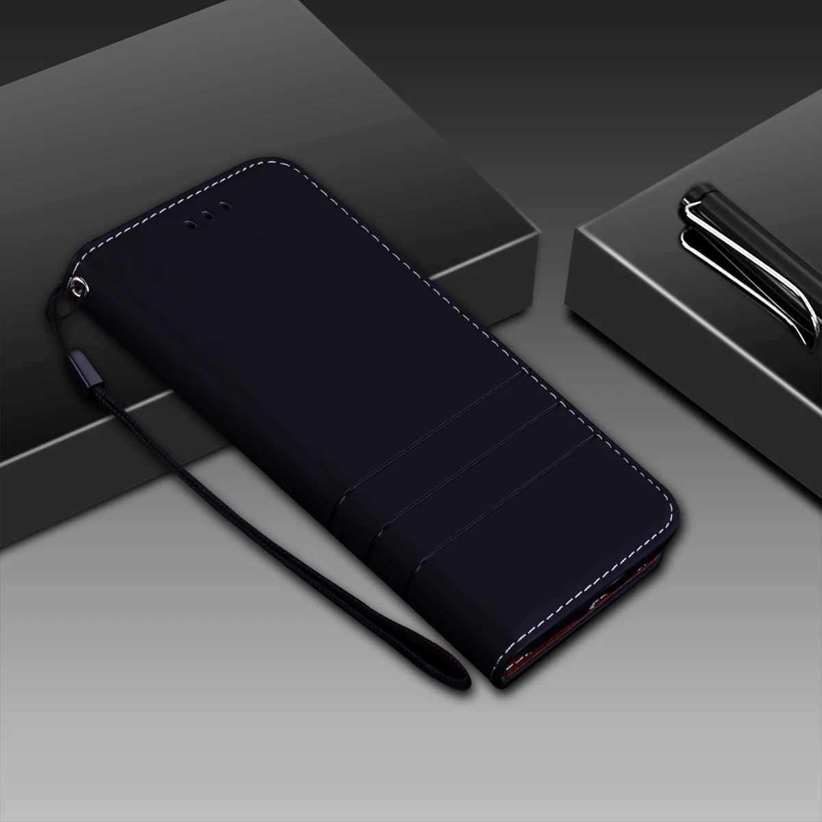 Кожаный чехол для Xiaomi redmi 4X флип бумажник Стенд телефон сумки Coque