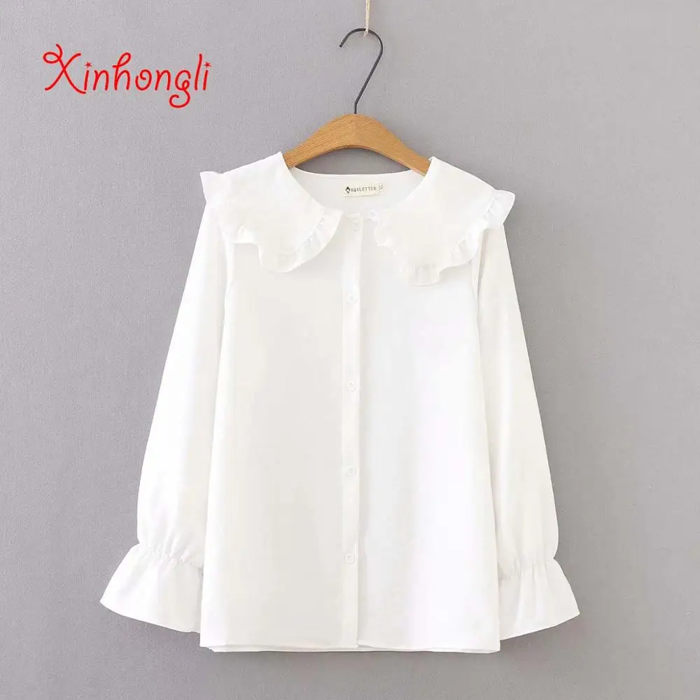 plus size peter pan collar blouse