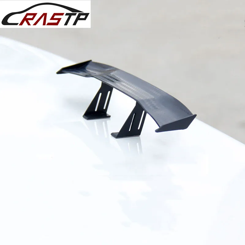 

RASTP-Carbon Look Car Rear Spoiler Mini Wing Small Model Auto Accessories Car Styling Decoration RS-LKT017