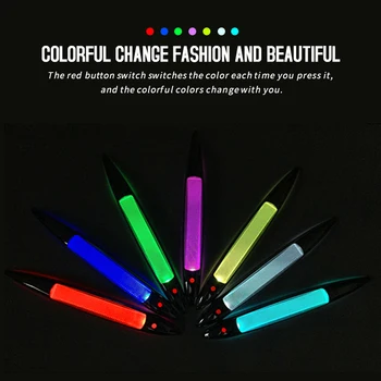 

Car modified Solar decorative lamp shark gills shape grille lamp atmosphere LED burst flash lamp different colors 1pc