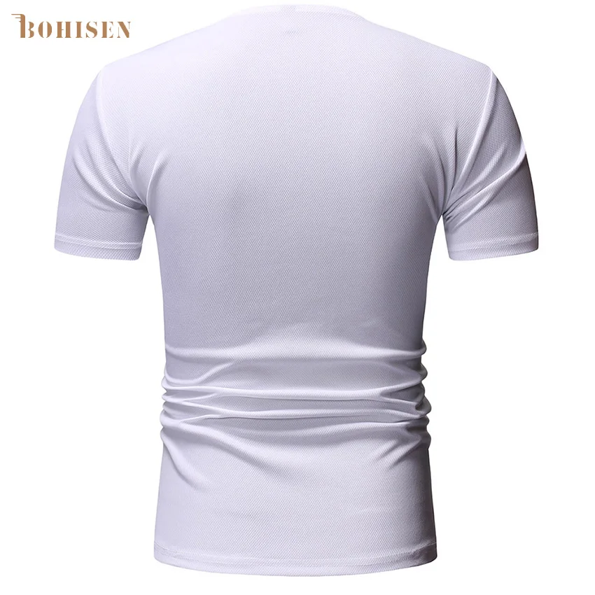 BOHISEN African Dashiki T-Shirt Men Clothes Hip Hop Short Sleeve Formal Dress Male Traditional African Print Clothing