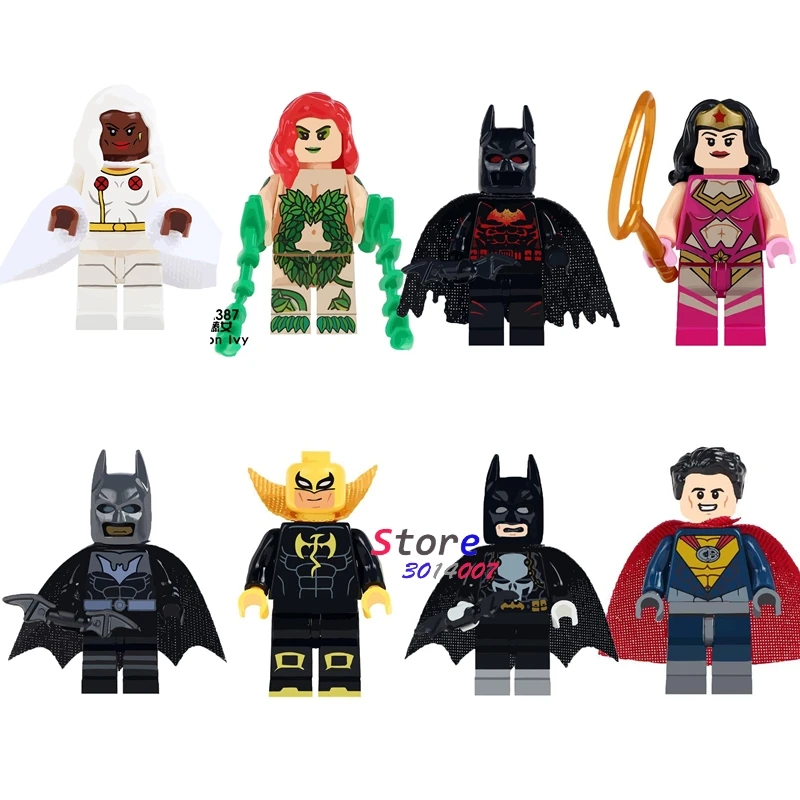

Single DC Marvel Hero Batman Poison Ivy Wonder Woman Superman Iron Fist building blocks bricks toys for children