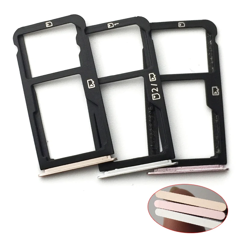 

Sim Tray For ZTE Blade v8 mini SIM Card Tray Slot Holder Silver/Gold/Pink