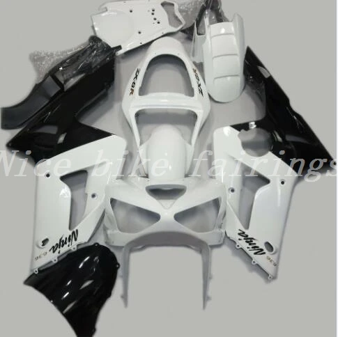 

New Injection Mold Abs Fairings Kit Fit for kawasaki Ninja ZX6R 636 2003 2004 03 04 6R 600CC Bodywork set custom white black