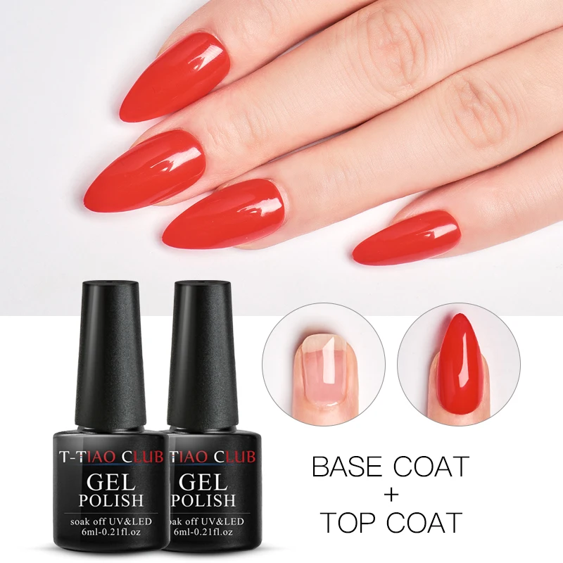 

UV Gel Nail Polish Top Coat Base and Top coat Varnishes Nail Gel Primer Long Lasting Soak off UV Gel Nail Art Manicure Tools