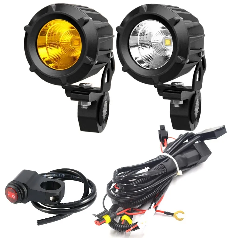 Led Motorcycle fog light Waterproof High beam headlight bulb Auxiliary headlamp Offroad Car Spotlights 4x4 work bars | Автомобили и