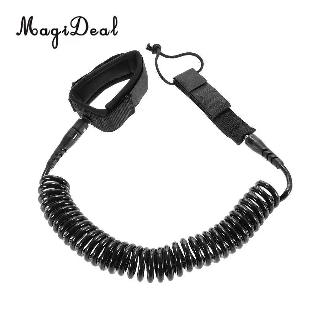MagiDeal 1Pc Surfboard Surfing Leash SUP Board Leash Coiled Cord With