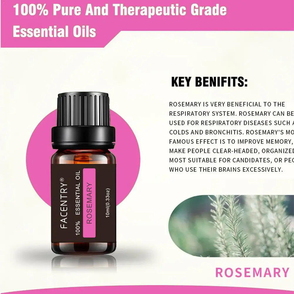 6pcs Set Pure Natural Aromatherapy Oils 10ml Each For Humidifier Water soluble Fragrance Diffuser Oil Massage 4