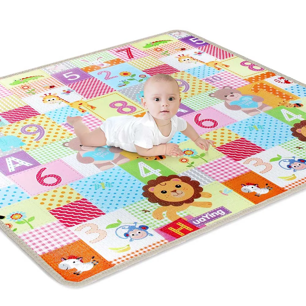  Two Sides Baby Play Mat Xpe Puzzle Children's Mat Baby Climbing Pad Kids Rug Baby Games Mats Room G