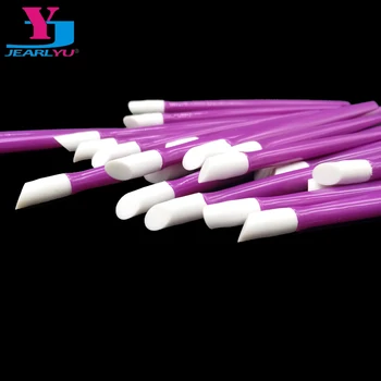 

50Pcs/lot Nail Cuticle Pusher Art Double End Purple Sticks Cuticle Pusher Remover Wholesale Manicure Pedicure Care Plastic Tools